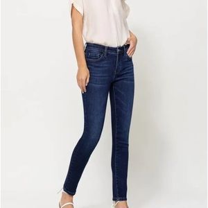 VERVET BY FLYING MONKEY Skinny Stretch Blue Mid Rise JEANS Ladies Size 24